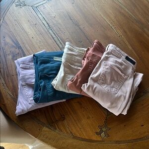 Set of FIVE Colored Jeans